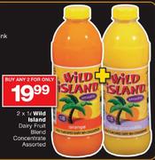 Wild Island Dairy Fruit Blend Concentrate Assorted-2x1L