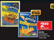 Amila Powdered Drink/Ice Tea Assorted-45g Each