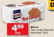 Moir's Tea Lovers Biscuits Assorted-200g