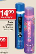 Coty Aerosol For Ladies Assorted-90ML