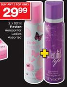 Revlon Aerosol For Ladies Assorted-2x90ML