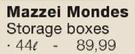Mazzei Mondes 44L Storage Boxes