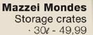 Mazzei Mondes 30L Storage Crates