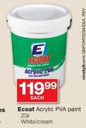 Ecoat Acrylic PVA Paint-20L
