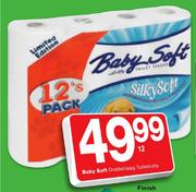 Baby Soft Dubbellaag Toiletrolle-12's