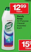 Handy Andy All Purpose Cleaner Assorted-750ml