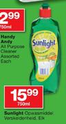 Sunlight Opwasmiddel Verskeidenheid-750ml Elk