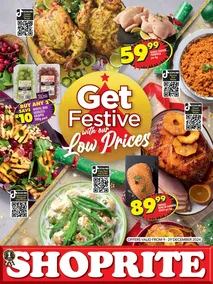 Shoprite Gauteng, Mpumalanga, North West & Limpopo : Get Festive With Our Low Prices!! (09 December - 29 December 2024)