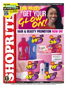 Shoprite Gauteng, Mpumalanga, North West & Limpopo : Hair & Beauty (21 October - 10 November 2024)