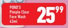 Pond’s Pimple Clear Face Wash-43ml