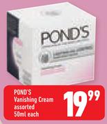 Pond’s Vanishing Cream-50ml Each