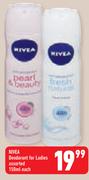 Nivea Deodorant For Ladies-150ml Each