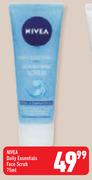 Nivea Daily Essentials Face Scrub-75ml