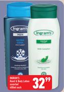 Ingram's Hand & Body Lotion-400ml Each