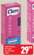 Clere Radiance Oil Control Face Wash Gel-100ml