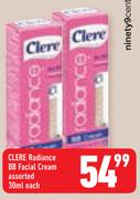 Clere Radiance BB Facial Cream-30ml Each
