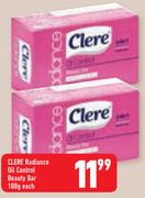 Clere Radiance Oil Control Beauty Bar-100g Each