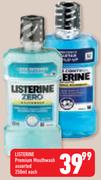 Listerine Premium Mouthwash-250ml Each