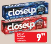 Close Up Toothpaste-125ml Each