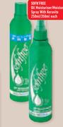 Sofn'Free Oil Moisturiser/Moisturising Spray With Kerative-250ml/350ml Each