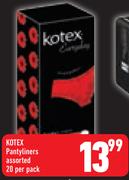 Kotex Pantyliners 20-Per Pack
