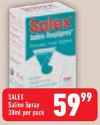 Salex Saline Spray-30ml Per Pack