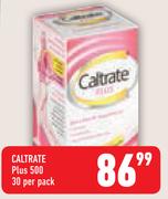 Caltrate Plus 500 30-Per Pack