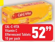 Cal-C-Vita Vitamin C Effervescent Tablets 10-Per Pack