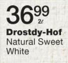 Drostdy-HOF Natural Sweet White-2L Each