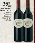 Robertson Winery Wine:Merlot/Pinotage/Cabernet/Sauvignon/Shiraz-750ML Each