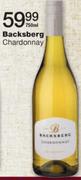 Backsberg Chardonnay-750ML Each
