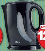 Ottimo 1.7Ltr Cordless Kettle Black/White-Each