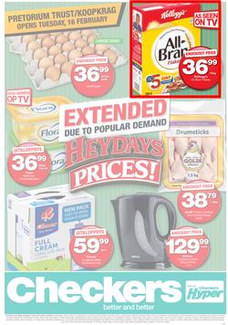 Checkers Gauteng : Extended Heydays Prices (15 Feb - 21 Feb 2016), page 1