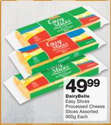 DairyBelle Easy Slices Processed Cheese Slices Assorted-900g Each