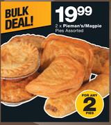 Pieman's/Magpie Pies Assorted-For Any 2