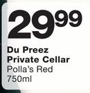 Du Preez Private Cellar Polla's Red-750ml