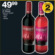 4th Street Natural Sweet Rose/Red/White-2x750ml