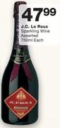J.C. Le Roux Sparkling Wine Assorted-750ml Each
