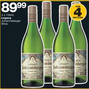 Legacy Johannisberger Wine-4x750ml
