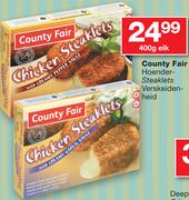 County Fair Hoender Steaklets Verskeidenheid-400g Elk