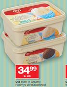 Ola Rich 'n Creamy Roomys Verskeidenheid-2Ltr Elk