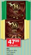 Ola Magnum Mini Ice Creams Assorted-6 Per Pack