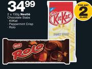 Nestle Chocolate Slabs Kitkat, Peppermint Crisp, Rolo-2x150g