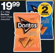 Doritos Corn Chips Assorted-2x150g