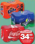 Coca-Cola/Sprite/FantaVerskeidenheid/Stoney/Tab/IronBrew/SparlettaCremeSoda/Sparberry-6x330mlPer Pak