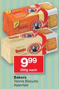 Bakers Tennis Biscuits Assorted-200g Each