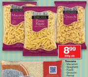 Toscana Macaroni, Spaghetti, Fusilli, Gnocchi, Penne-500g Elk