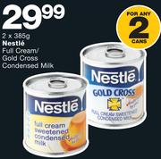 Nestle Full Cream/Gold Cross Condensed Milk-2x385g