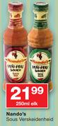 Nando's Sous Verskeidenheid-250ml Elk