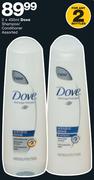 Dove Shampoo/Conditioner Assorted-2x400ml